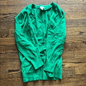 Green Women's Cardigan Sweater